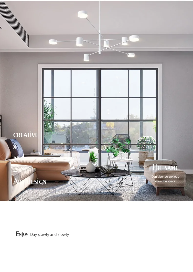 LukLoy Modern Chandelier Suspension Lighting Fixture Living Room Ceiling Hang Lamps Hanglamp Kitchen Branch Pendant Lamps Lights (12)