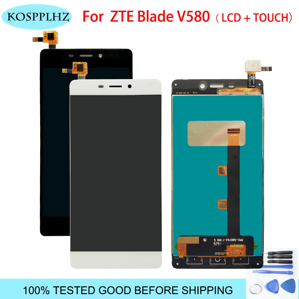 Black/white Full For ZTE Blade V580 LCD DIsplay + Touch Screen Digitizer Assembly Replacement For ZTE Blade V580 with free tools
Black/white Full For ZTE Blade V580 LCD DIsplay + Touch Screen Digitizer Assembly Replacement For ZTE Blade V580 with free tools