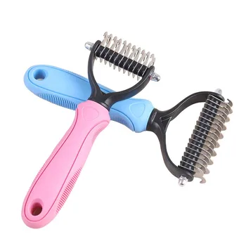 Pet Cat Dog Open Knot Knife Brush Tool Double-sided Stainless Steel Cutter Head Anti-slip Rubber Handle For Animal Grooming 10A
Pet Cat Dog Open Knot Knife Brush Tool Double-sided Stainless Steel Cutter Head Anti-slip Rubber Handle For Animal Grooming 10A