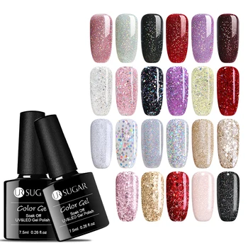 UR SUGAR Shining Glitter Gel Nail Polish 3Pcs/Lot LED UV Gel Sequins Soak Off Nail Art Polish Vernish Semi Permanent Gellak
UR SUGAR Shining Glitter Gel Nail Polish 3Pcs/Lot LED UV Gel Sequins Soak Off Nail Art Polish Vernish Semi Permanent Gellak