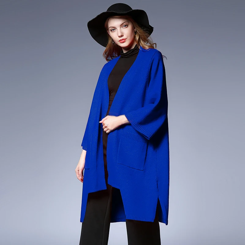 Autumn new fashion knitted sweater casual long sweater coat women's long sleeve V neck cardigans wool sweater Large size ladies'
Autumn new fashion knitted sweater casual long sweater coat women's long sleeve V neck cardigans wool sweater Large size ladies'