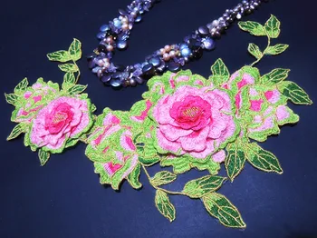 Size34*13cm-2Pcs 3D Pink Sewing Floral Flower Motif Emroidered Lace Applique for Garment Embroidery Lace patch
Size34*13cm-2Pcs 3D Pink Sewing Floral Flower Motif Emroidered Lace Applique for Garment Embroidery Lace patch