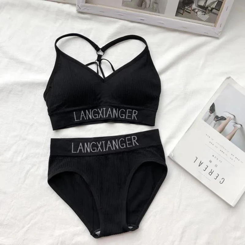 Seamless Lingerie Bra Brief Sets Cotton Active Bras Wire Free Underwear Female Bra Set
Seamless Lingerie Bra Brief Sets Cotton Active Bras Wire Free Underwear Female Bra Set