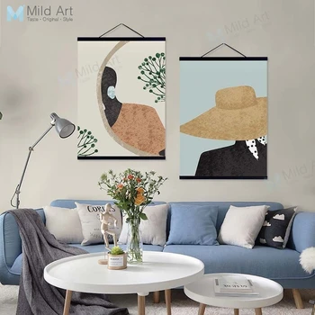 Modern Abstract Fashion Model Accessory Wooden Framed Hanger Poster Girls Room Wall Art Picture Home Deco Canvas Painting Scroll
Modern Abstract Fashion Model Accessory Wooden Framed Hanger Poster Girls Room Wall Art Picture Home Deco Canvas Painting Scroll
