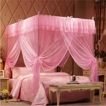 Pink New Romantic Four Corner Post Bed Canopy Mosquito Netting for All Size No Frame Post
Pink New Romantic Four Corner Post Bed Canopy Mosquito Netting for All Size No Frame Post