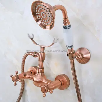 Free shipping Antique Red Copper Bathroom Bath Wall Mounted Hand Held Shower Head Kit Shower Faucet Sets Bna346
Free shipping Antique Red Copper Bathroom Bath Wall Mounted Hand Held Shower Head Kit Shower Faucet Sets Bna346