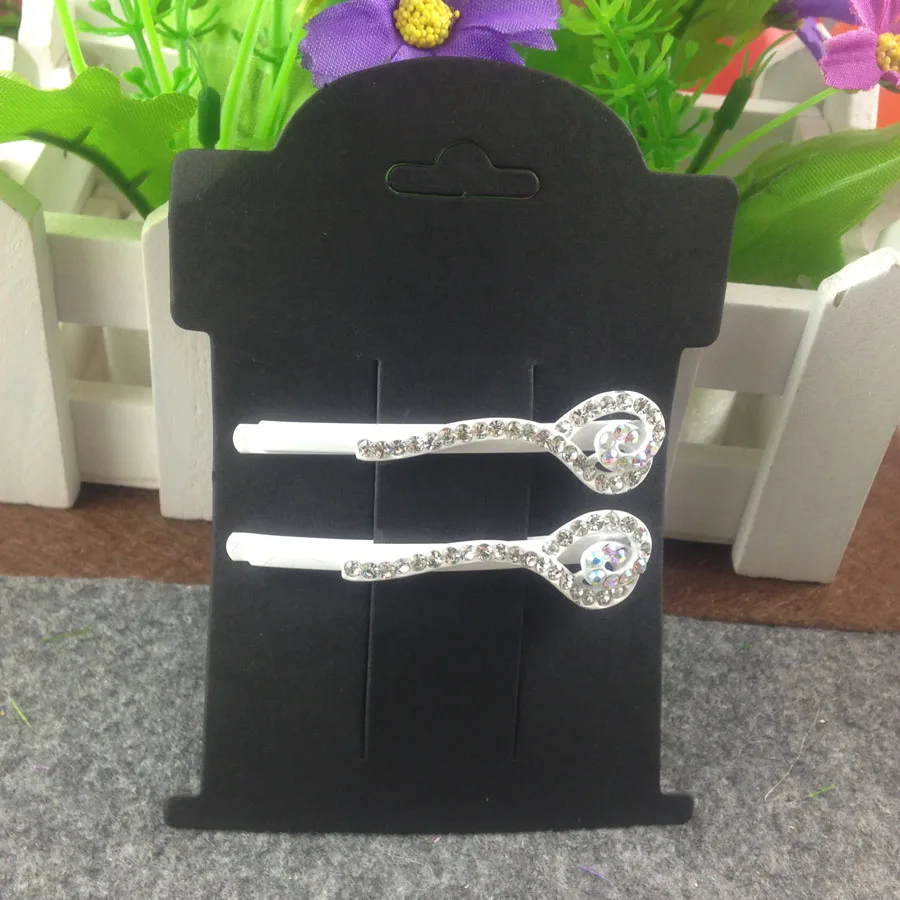 Wholesale 100pcs=1 lot New Blank Black Hair Clip Hair band Card Jewelry Display hang tag Cards If Custom Logo Will Cost Extra
Wholesale 100pcs=1 lot New Blank Black Hair Clip Hair band Card Jewelry Display hang tag Cards If Custom Logo Will Cost Extra