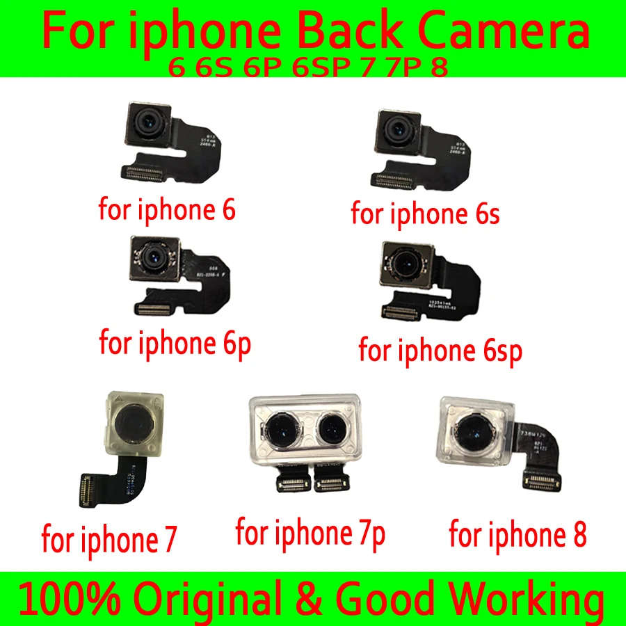 Original Back Rear Camera with Flash Module Sensor Flex Cable For iphone 6 6 Plus 6S 6S Plus 7 7 Plus 8 8 Plus X XR XS XS MAX
Original Back Rear Camera with Flash Module Sensor Flex Cable For iphone 6 6 Plus 6S 6S Plus 7 7 Plus 8 8 Plus X XR XS XS MAX