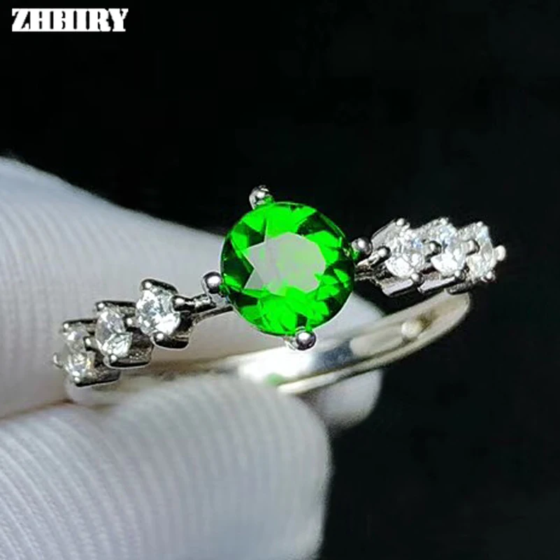 ZHHIRY Genuine Natural Diopside Ring For Women 925 Sterling Silver Gemstone Rings Fine Jewelry
ZHHIRY Genuine Natural Diopside Ring For Women 925 Sterling Silver Gemstone Rings Fine Jewelry