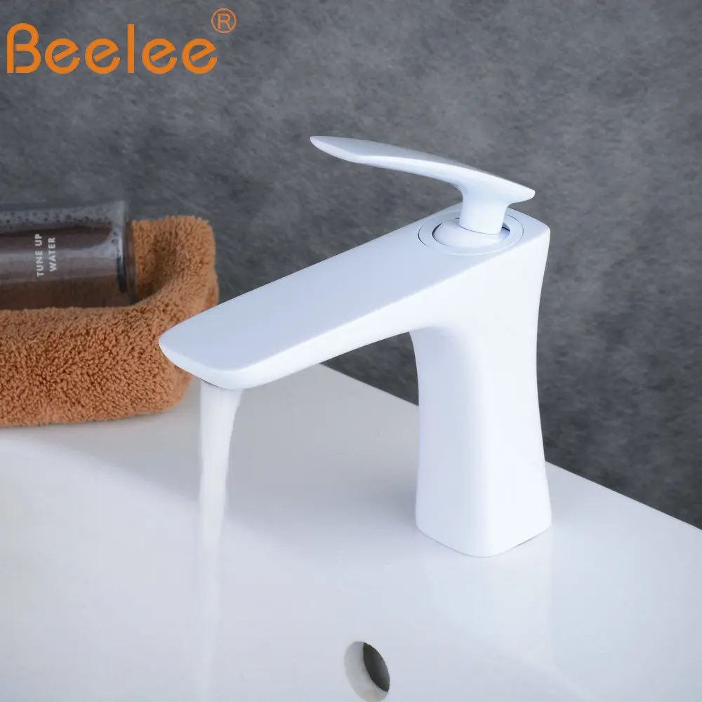 Beelee Bathroom Taps Mixer White Faucet Top Sink Tap Mono Basin Mixer Faucet Cloakroom Faucets BL6609W 
Beelee Bathroom Taps Mixer White Faucet Top Sink Tap Mono Basin Mixer Faucet Cloakroom Faucets BL6609W