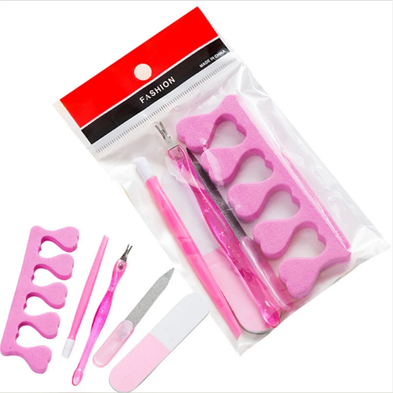 5pcs/Set Manicure Tools Pink Nail Separator Cuticle Fork Pusher Buffer Sponge Strip UV Gel Polish Acrylic Pedicure Nail Art Kits
5pcs/Set Manicure Tools Pink Nail Separator Cuticle Fork Pusher Buffer Sponge Strip UV Gel Polish Acrylic Pedicure Nail Art Kits