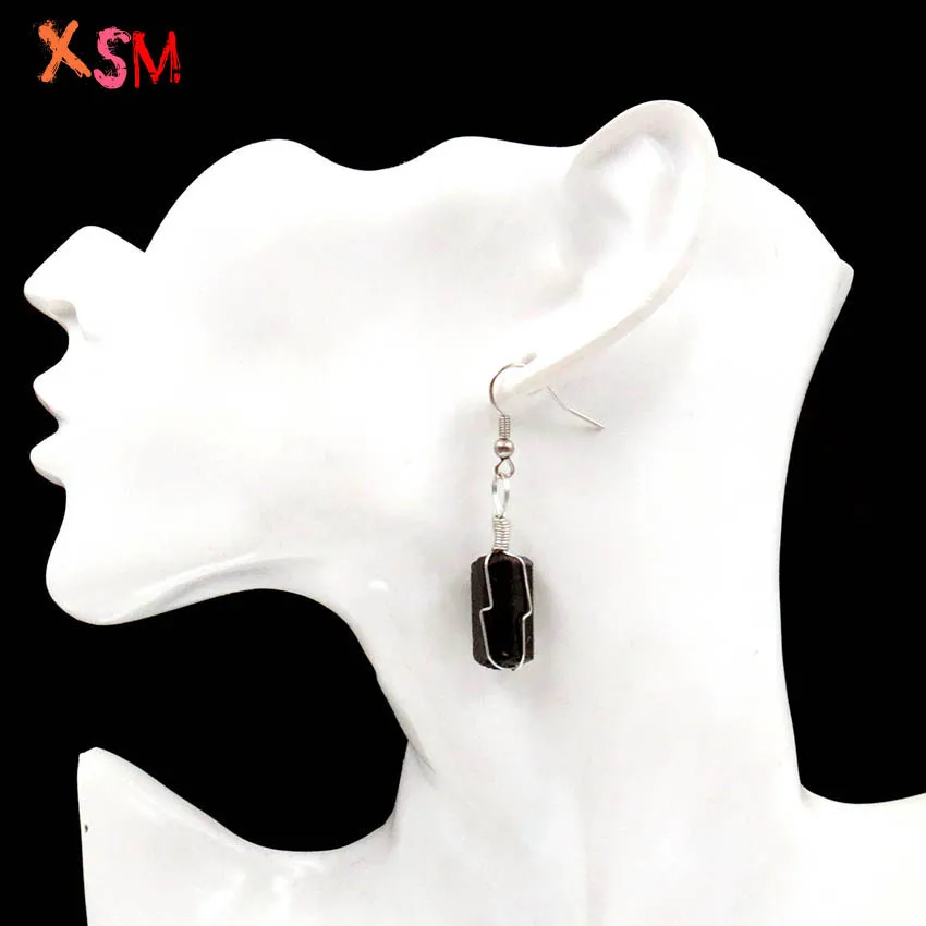 xinshangmie 2019 New Elegant Design Natural Black Tourmaline Irregular Earrings For Women Fashion Charm Jewelry 1pair
xinshangmie 2019 New Elegant Design Natural Black Tourmaline Irregular Earrings For Women Fashion Charm Jewelry 1pair