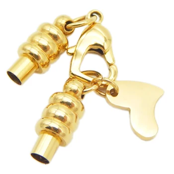 Gold Plated Stainless Steel Clasps Heart Charms Jewelry Connectors For 3mm/4mm Round Leather Cord DIY Bracelet Findings
Gold Plated Stainless Steel Clasps Heart Charms Jewelry Connectors For 3mm/4mm Round Leather Cord DIY Bracelet Findings
