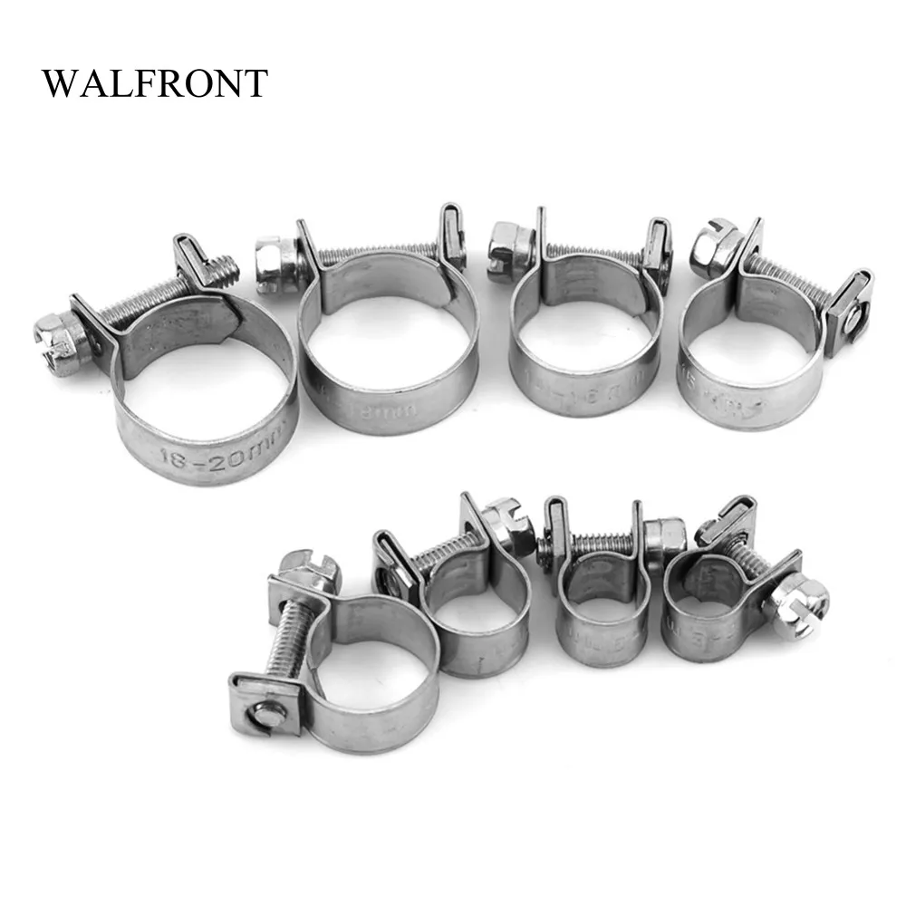 WALFRONT 10pcs/Lot Wire Hose Clamps Mini Fuel Line Pipe Hose Clips Stainless Steel Plumbing Fastener Tube Clip Tools Set 6-20mm
WALFRONT 10pcs/Lot Wire Hose Clamps Mini Fuel Line Pipe Hose Clips Stainless Steel Plumbing Fastener Tube Clip Tools Set 6-20mm