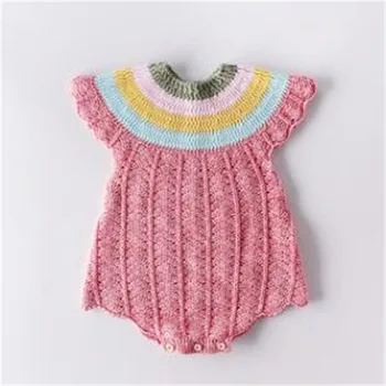 Rainbow collar newborn baby jumpsuit summer toddler girls costumes infant baby girls romper autumn knitted children clothes
Rainbow collar newborn baby jumpsuit summer toddler girls costumes infant baby girls romper autumn knitted children clothes