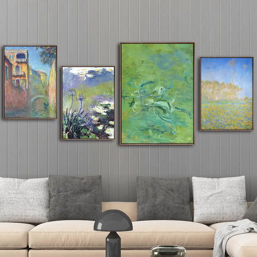 Home Decoration Print Canvas Art Wall Pictures Poster Canvas Printings Paintings French Claude Monet Small bridge water lily
Home Decoration Print Canvas Art Wall Pictures Poster Canvas Printings Paintings French Claude Monet Small bridge water lily