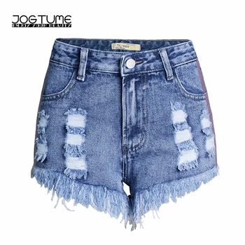 2018 Spring Summer Sexy Shorts High Waist Ripped Jeans for Women Fashion Ribbon Shiny Hot Pants Blue Cotton Jeans Shorts Femme
2018 Spring Summer Sexy Shorts High Waist Ripped Jeans for Women Fashion Ribbon Shiny Hot Pants Blue Cotton Jeans Shorts Femme