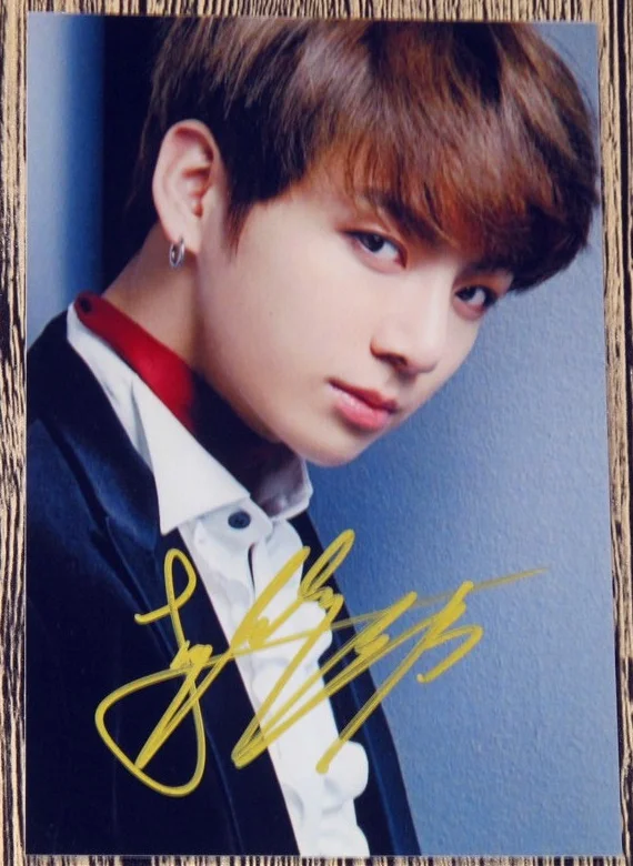 

signed Bangtan Boys Jeon Jung Kook autographed photo Face Yourself 4*6 inches freeshipping K-POP 042018A