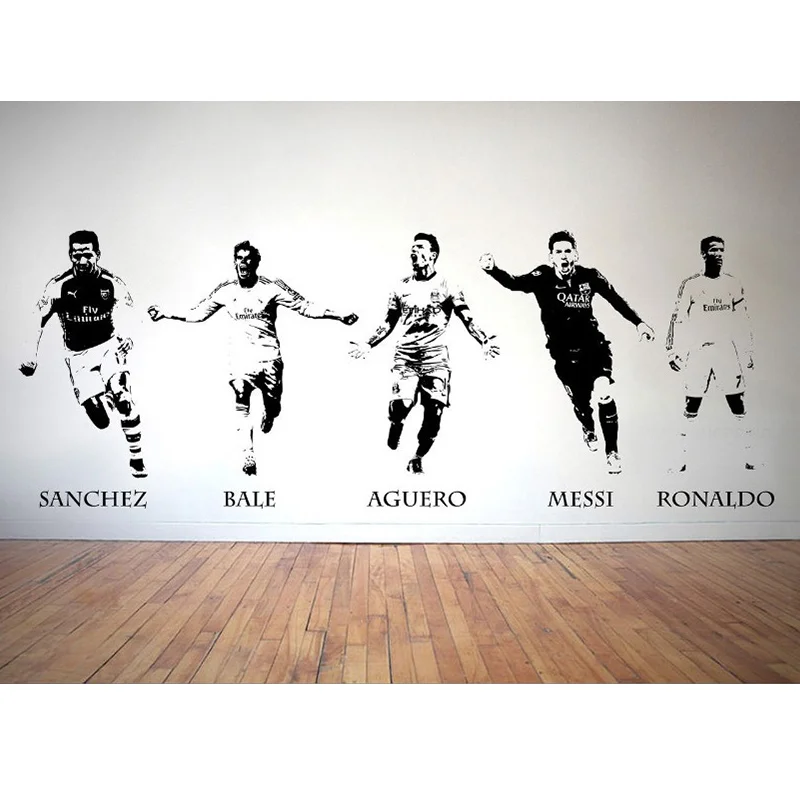 NEW FOOTBALLERS BALE AGUERO MESSI RONALDO SANCHEZ WALL STICKER VINYL DECAL TRANSFER
NEW FOOTBALLERS BALE AGUERO MESSI RONALDO SANCHEZ WALL STICKER VINYL DECAL TRANSFER