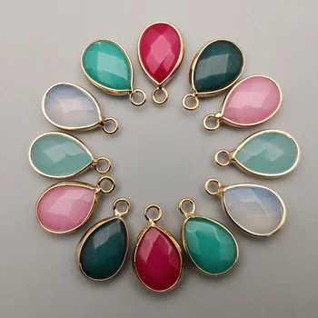 fashion12pcs Drops water section mixed natural Stone Gold plating rim metal connectors pendant Necklace for jewelry making
fashion12pcs Drops water section mixed natural Stone Gold plating rim metal connectors pendant Necklace for jewelry making