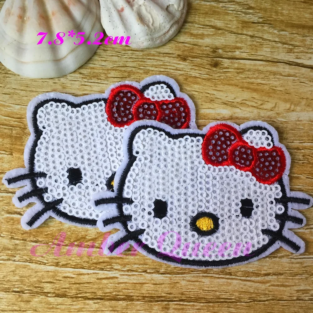 Iron-on Sequins Patches for Clothes Cute Cartoon Hello Kitty Deal with it Clothing DIY Motif Applique Popular Bow Cat 16LP018
Iron-on Sequins Patches for Clothes Cute Cartoon Hello Kitty Deal with it Clothing DIY Motif Applique Popular Bow Cat 16LP018