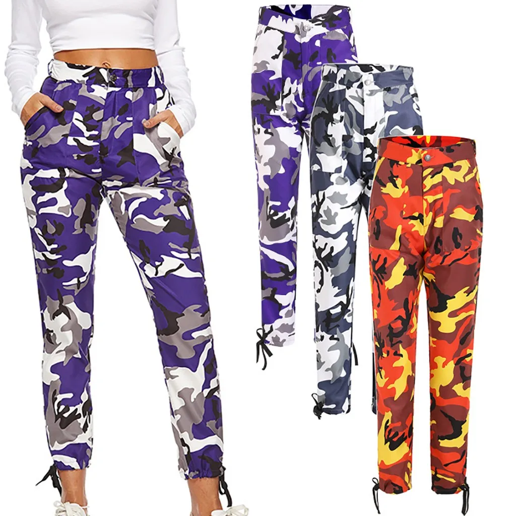 New Women Camo Cargo High Waist Hip Hop Trousers Pants Military Army Combat Camouflage Long Pants Hot Capris
New Women Camo Cargo High Waist Hip Hop Trousers Pants Military Army Combat Camouflage Long Pants Hot Capris