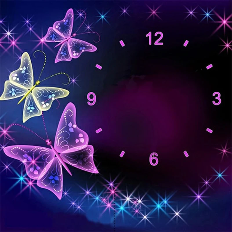 Rhinestone Painting Crystal Home Decor DIY Diamond Painting Square/Round Cross Stitch Butterflies Clock Diamond Embroidery Decor
Rhinestone Painting Crystal Home Decor DIY Diamond Painting Square/Round Cross Stitch Butterflies Clock Diamond Embroidery Decor