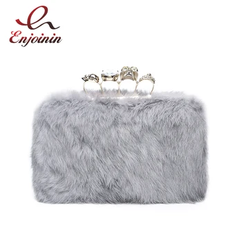 Luxury fashion punk real fur women's party clutch bag ladies chain purse shoulder bag handbag women's knucklebox 4 colors
Luxury fashion punk real fur women's party clutch bag ladies chain purse shoulder bag handbag women's knucklebox 4 colors