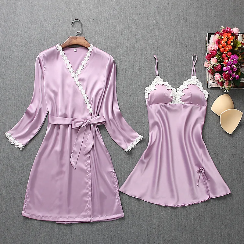 Fashion Womens 2PC Strap Top Pajamas Sleepwear Sets Lady Home Wear Nightgown Suit Sexy Kimono Robe Bath Gown Sleepshirts M-XL
Fashion Womens 2PC Strap Top Pajamas Sleepwear Sets Lady Home Wear Nightgown Suit Sexy Kimono Robe Bath Gown Sleepshirts M-XL
