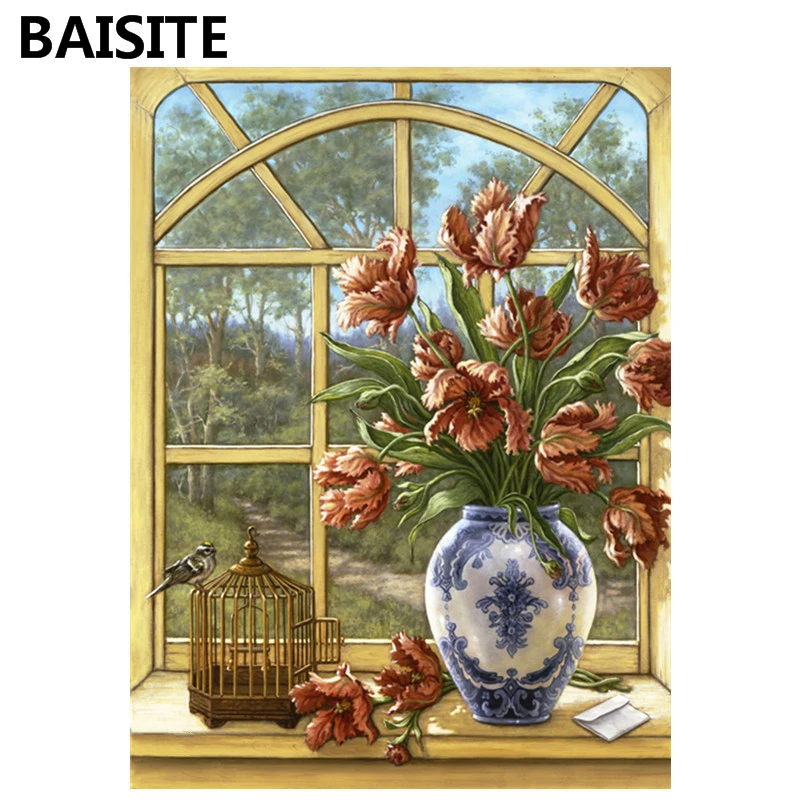 BAISITE DIY Oil Painting By Numbers Frameless Pictures On Canvas Modern Wall Pictures Art For Living Room Home Decoration E761
BAISITE DIY Oil Painting By Numbers Frameless Pictures On Canvas Modern Wall Pictures Art For Living Room Home Decoration E761