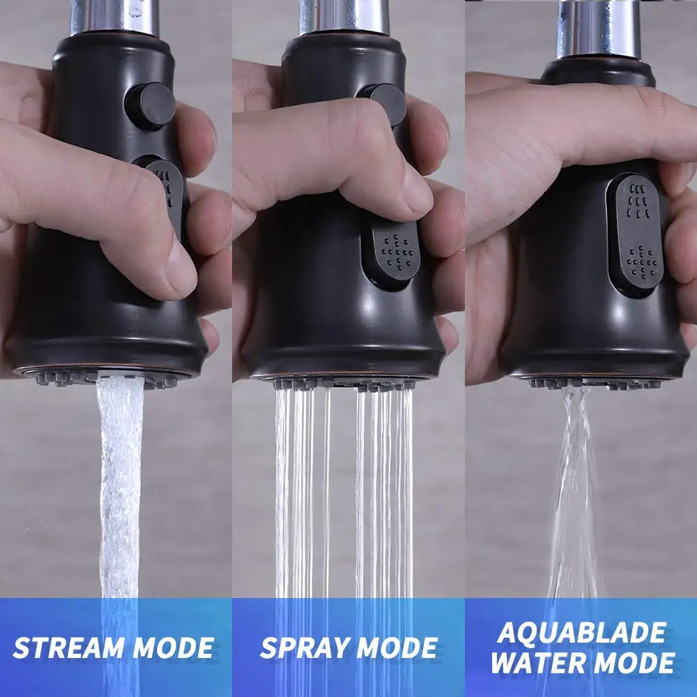 Chrome Kitchen Faucet Sprayer Head Replacement Pull Out Kitchen Faucet Parts Spray Head 3-Function G1/2 Connection
Chrome Kitchen Faucet Sprayer Head Replacement Pull Out Kitchen Faucet Parts Spray Head 3-Function G1/2 Connection
