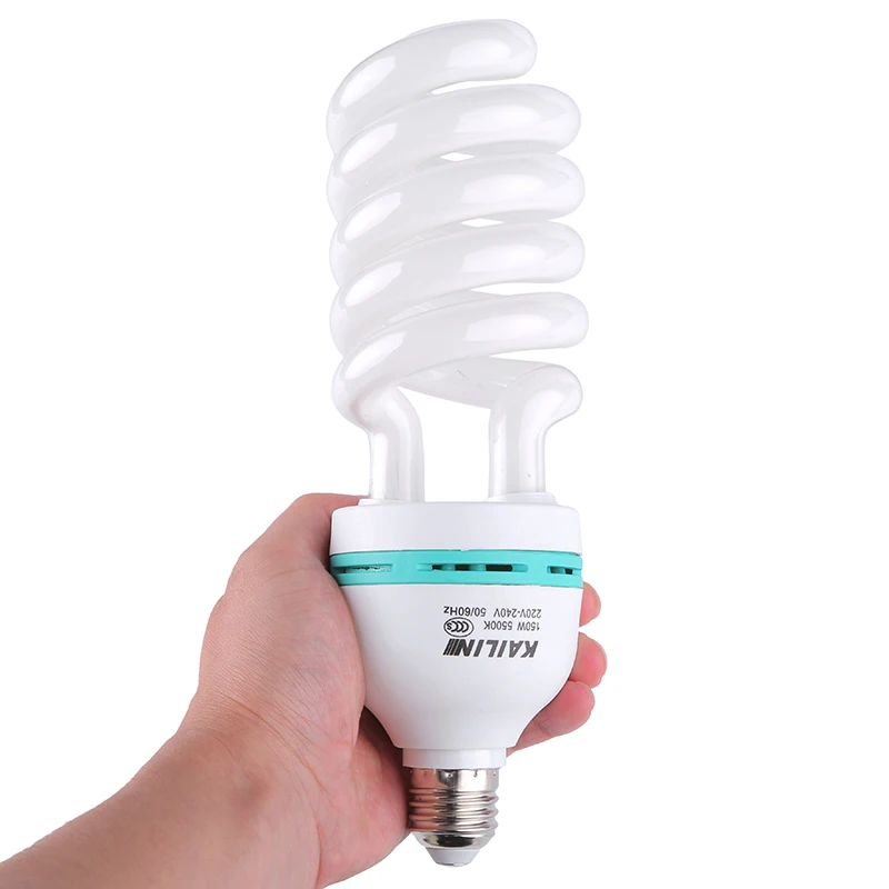 High Quality E27 5500K 200V-240V Photography Studio Lighting Bulb Photo Daylight Balanced Energy Saving fluorescent Lamp
High Quality E27 5500K 200V-240V Photography Studio Lighting Bulb Photo Daylight Balanced Energy Saving fluorescent Lamp
