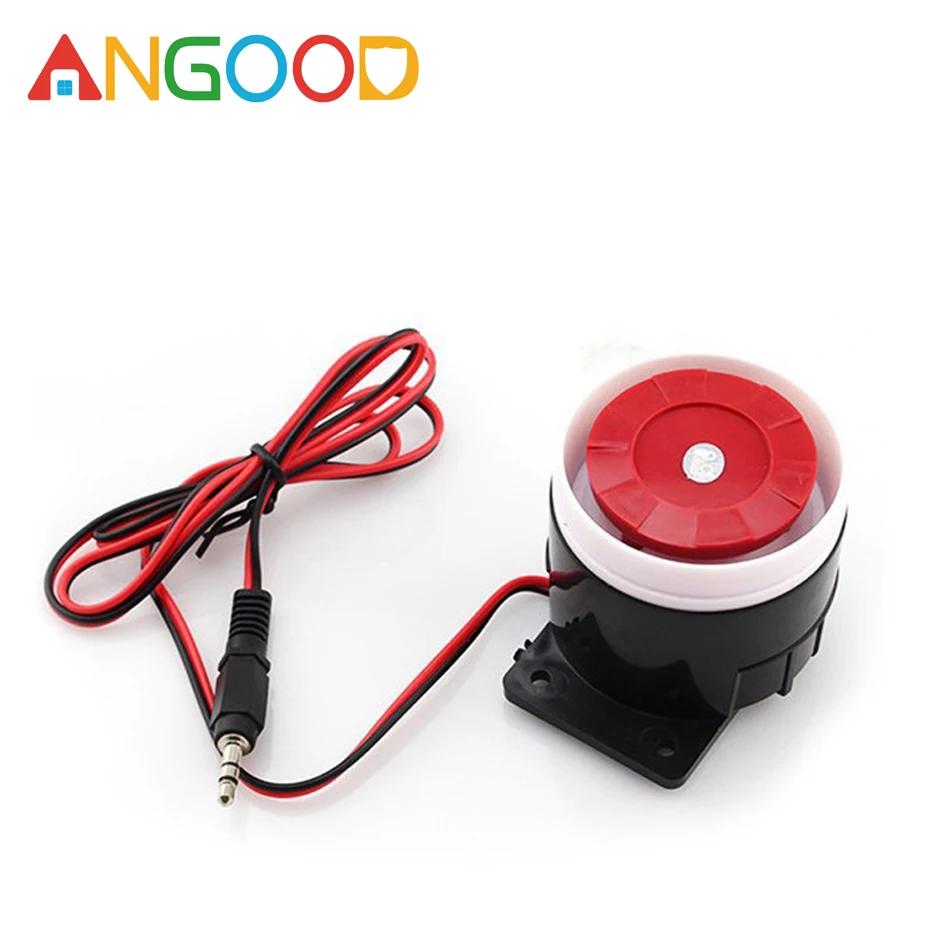 ANGOOD 120dB 12V Wired Alarm Sirens 3.5mm Audio Interface ABS Mini Smart Siren for Security Alarm System Indoor High Quality
ANGOOD 120dB 12V Wired Alarm Sirens 3.5mm Audio Interface ABS Mini Smart Siren for Security Alarm System Indoor High Quality