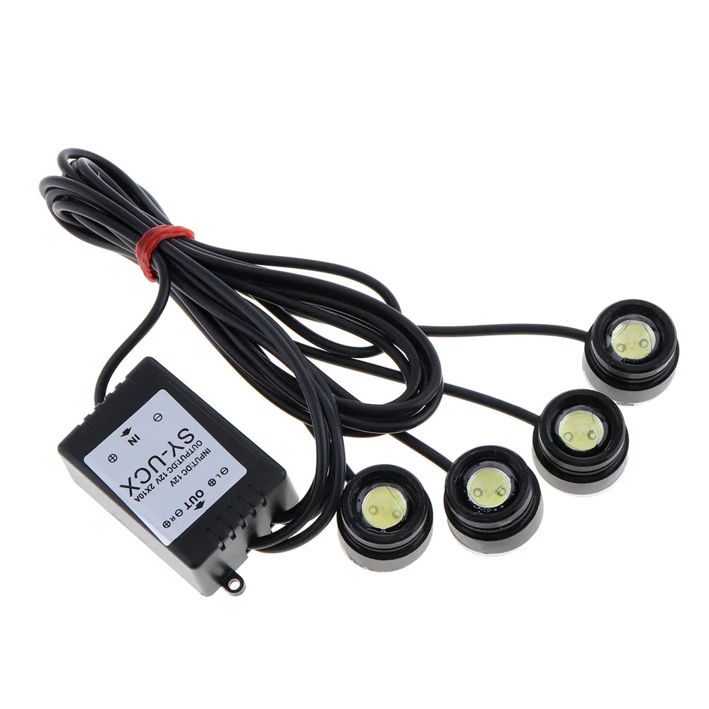 Car Auto One to Four 4 x 1.5W 6000K Strobe Flash Eagle Eye Daytime Running Light LED Car Backup Light with Wireless Remote
Car Auto One to Four 4 x 1.5W 6000K Strobe Flash Eagle Eye Daytime Running Light LED Car Backup Light with Wireless Remote