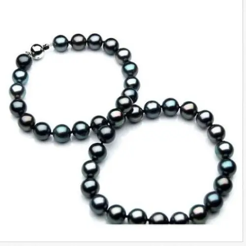 Free Shipping >>>>> stunning9-10mm AAA Tahitian round peacock green pearl necklace silver
Free Shipping >>>>> stunning9-10mm AAA Tahitian round peacock green pearl necklace silver