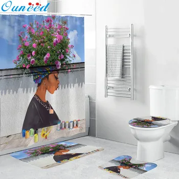 Ouneed Vast universe Waterproof Bathroom Shower Curtains 4PCS set Non Slip Idyllic girls pattern Toilet Polyester Cover Mat Set
Ouneed Vast universe Waterproof Bathroom Shower Curtains 4PCS set Non Slip Idyllic girls pattern Toilet Polyester Cover Mat Set
