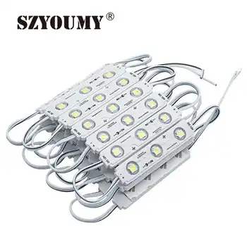SZYOUMY High Brightness 5050 3 LED Module 12V Cold White Waterproof IP66 For LED Channel Letter Advertising Sign With lens
SZYOUMY High Brightness 5050 3 LED Module 12V Cold White Waterproof IP66 For LED Channel Letter Advertising Sign With lens