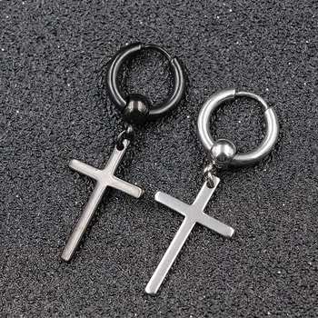 Earring cross men's round titanium steel earrings, men's jewelry, accessories, hipster, rock style, punk, circle earrings men
Earring cross men's round titanium steel earrings, men's jewelry, accessories, hipster, rock style, punk, circle earrings men