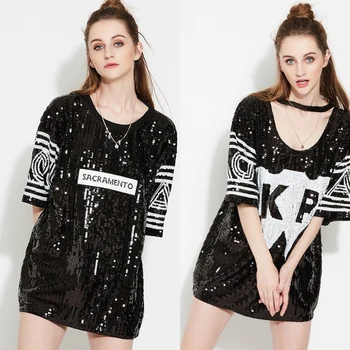 Hip-Hop T Shirt Women Sequined costumes Loose Singer Paillette Jazz DS Costume Tops For Women Bar Club DJ Pole Dancing Shirt
Hip-Hop T Shirt Women Sequined costumes Loose Singer Paillette Jazz DS Costume Tops For Women Bar Club DJ Pole Dancing Shirt