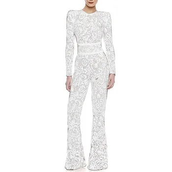 High Quality 2019 Jumpsuit Sexy Celebrity Elegant Lace Full White Women Night Club Strapless Bodysuit Party Jumpsuit Wholesale
High Quality 2019 Jumpsuit Sexy Celebrity Elegant Lace Full White Women Night Club Strapless Bodysuit Party Jumpsuit Wholesale