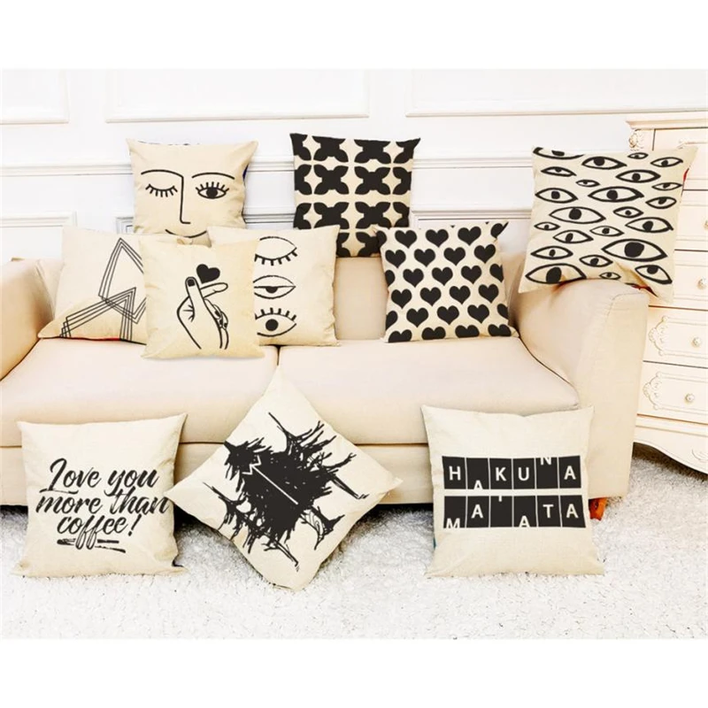 Gajjar pillow cases home decor Decor Cushion Cover Black And White Style Throw Pillowcase Pillow Covers Drop shipping O0704#30
Gajjar pillow cases home decor Decor Cushion Cover Black And White Style Throw Pillowcase Pillow Covers Drop shipping O0704#30