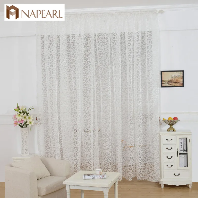 NAPEARL European Style Hot Classic Organza Sheer Curtains Home Textiles Decoration Ready Made Window Shading Drapes White Tulle
NAPEARL European Style Hot Classic Organza Sheer Curtains Home Textiles Decoration Ready Made Window Shading Drapes White Tulle