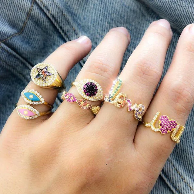 2019 us size 6# gold filled fashion trendy round rings micro pave colorful star cz engagement band women fashion charm jewelry
2019 us size 6# gold filled fashion trendy round rings micro pave colorful star cz engagement band women fashion charm jewelry