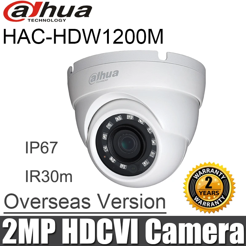Dahua HAC-HDW1200M 2MP HDCVI camera Eyeball 1080P Smart IR 30M waterproof IP67 DH-HAC-HDW1200M dome CCTV Security Camera
Dahua HAC-HDW1200M 2MP HDCVI camera Eyeball 1080P Smart IR 30M waterproof IP67 DH-HAC-HDW1200M dome CCTV Security Camera
