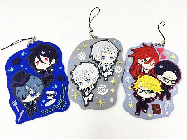 G01000 Black Butler Anime keychain/mobile phone charms/strap Ciel Phantom hive Sebastian Joker Dagger Elizabeth Lizzy Snake
G01000 Black Butler Anime keychain/mobile phone charms/strap Ciel Phantom hive Sebastian Joker Dagger Elizabeth Lizzy Snake