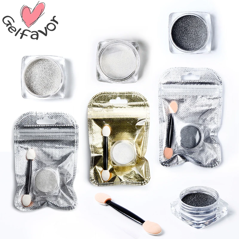 Gelfavor 1PCS Magic Mirror Power Gold/Silve/Black Nail Art Glitter Nails Spangles Acrylic For Chrome Pigment Decorations Varnish
Gelfavor 1PCS Magic Mirror Power Gold/Silve/Black Nail Art Glitter Nails Spangles Acrylic For Chrome Pigment Decorations Varnish