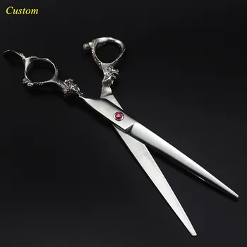 Custom Japan 440c 7'' silver Dragon pet dog grooming hair scissors dog shears cutting berber scissor tools hairdressing scissors 
Custom Japan 440c 7'' silver Dragon pet dog grooming hair scissors dog shears cutting berber scissor tools hairdressing scissors