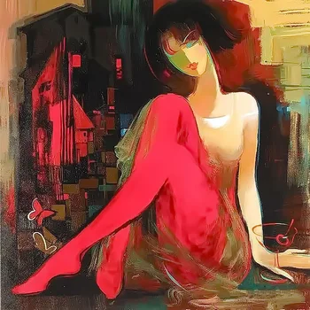 Modern handmade painting beautiful girl on oil canvas for living room decor and wallpaper
Modern handmade painting beautiful girl on oil canvas for living room decor and wallpaper