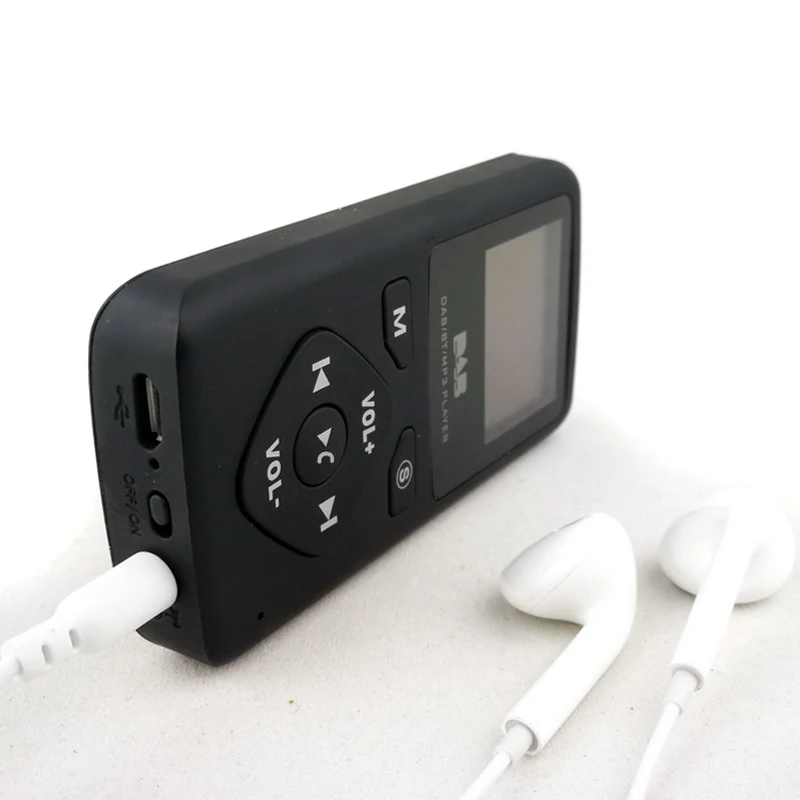 Mayitr Portable DAB-P7 Radio Pocket DAB FM Digital Radio With Bluetooth & MP3 + Headset + USB Cable Unit