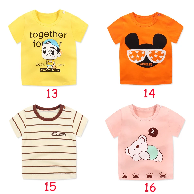 16 colors baby t-shirt boys Girls tee shirts for children 0-8 years blouse t shirt 100% cotton kids summer clothes 73-130cm
16 colors baby t-shirt boys Girls tee shirts for children 0-8 years blouse t shirt 100% cotton kids summer clothes 73-130cm